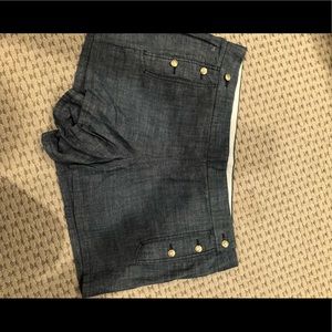 NWT!!! Linen denim colored sailor shorts!!